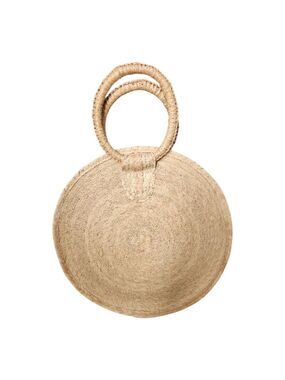TRIBE Handwoven Circle Palm Leaf Tote Bag | Boho Summer Beach Bag | NWOT
